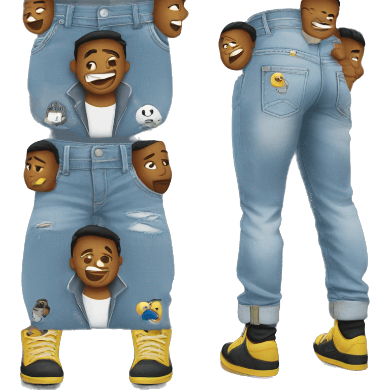 Wearing Alab jeans at zumiez emoji