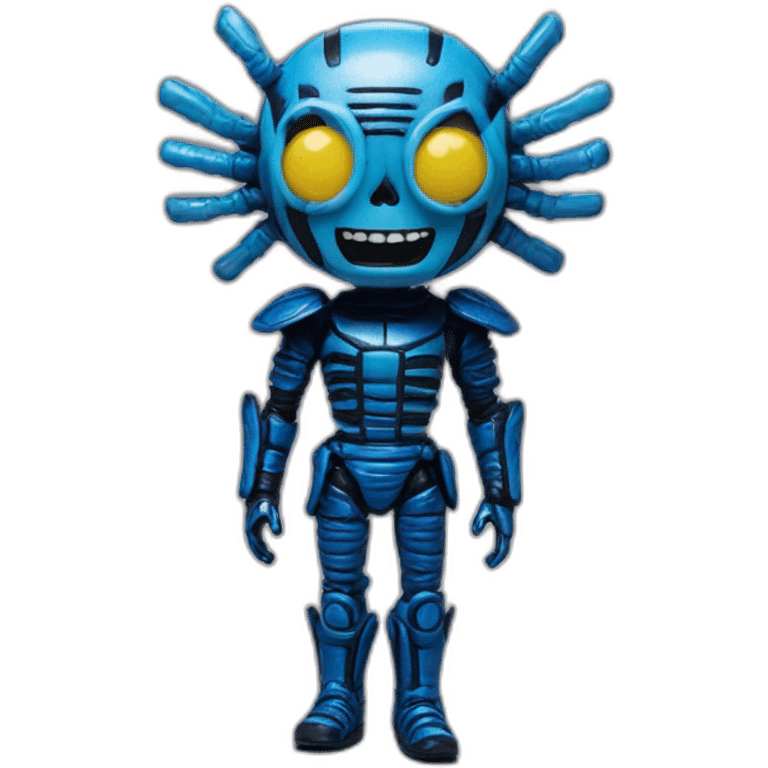 Beetleborg blue action figure Japanese emoji