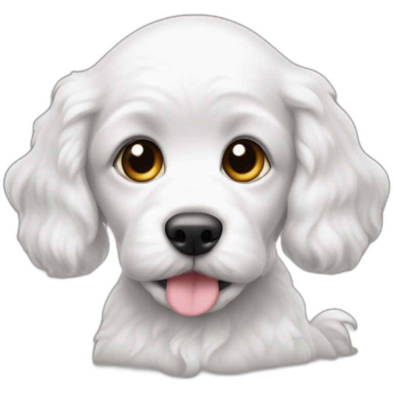 ghost cockapoo puppy emoji