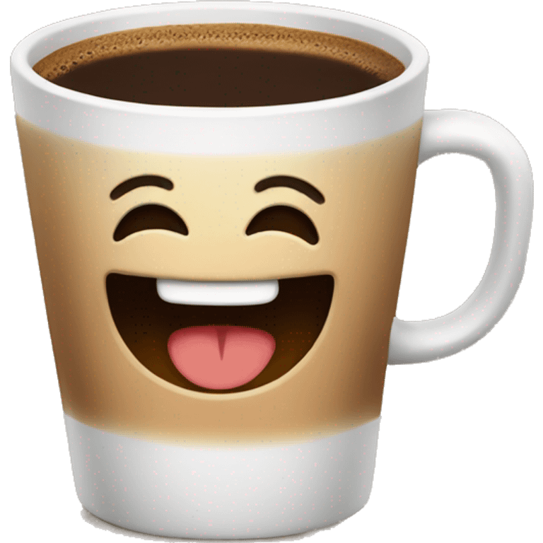 Happy coffee  emoji