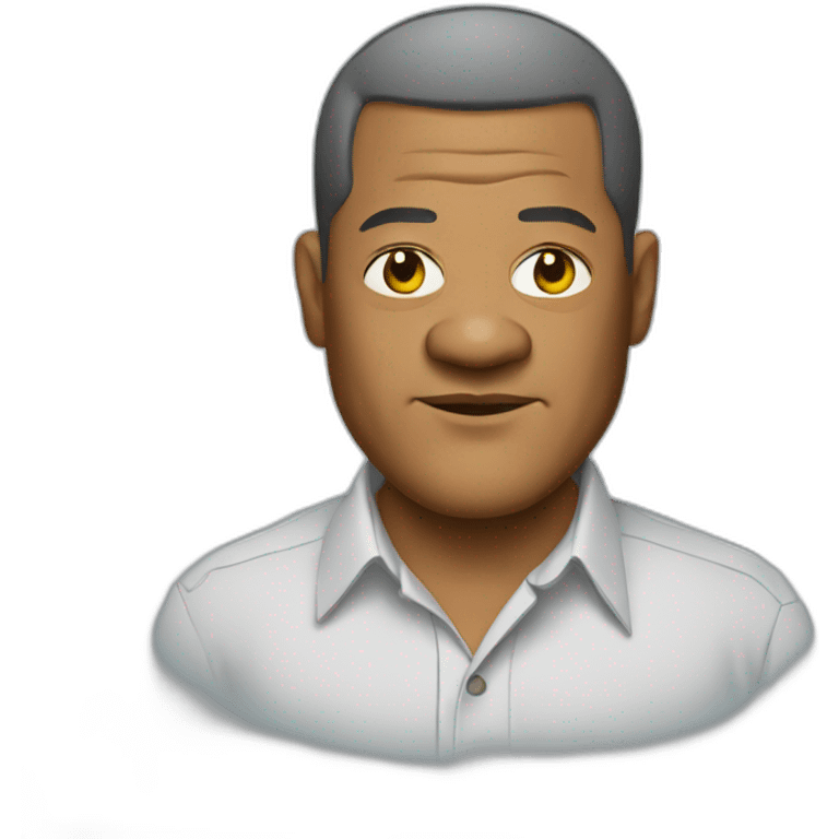 laurence-fishburne cartoon wearing shirt emoji