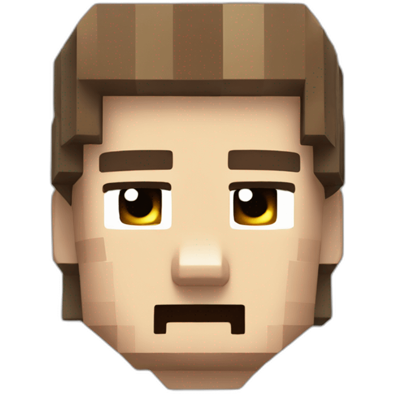 Minecraft Steve ￼￼ emoji