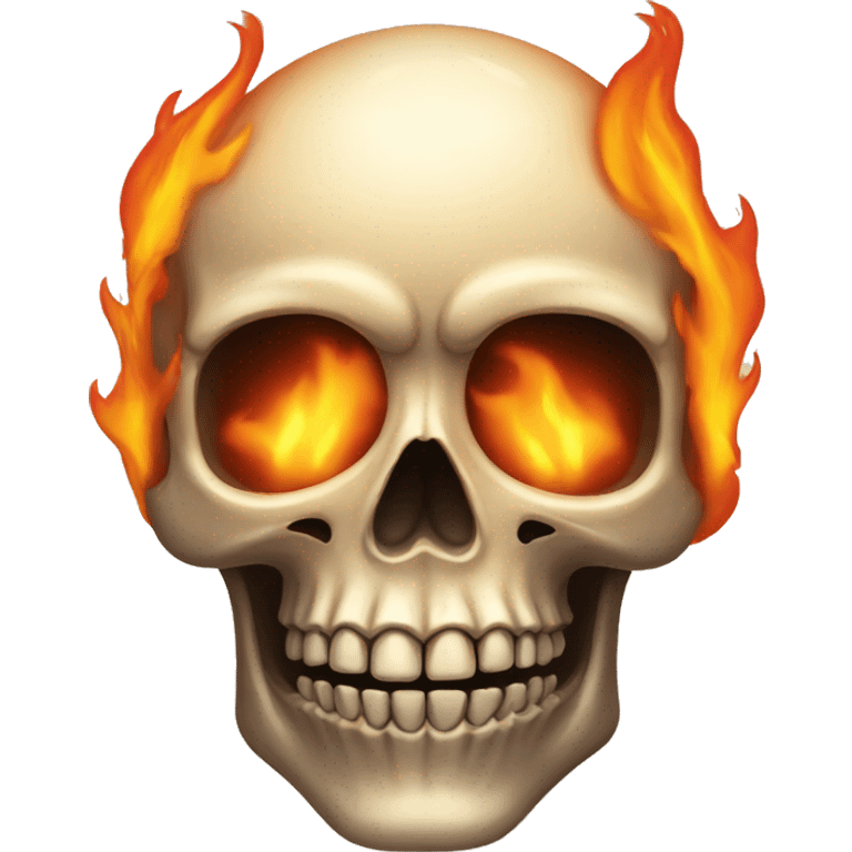 Skull on fire emoji