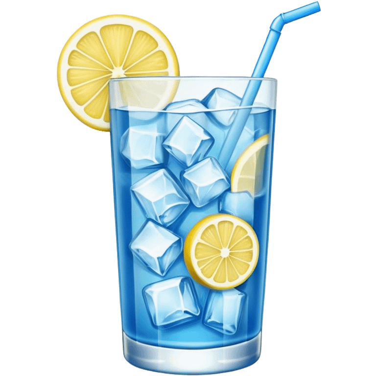 Blue lemonade with ife emoji