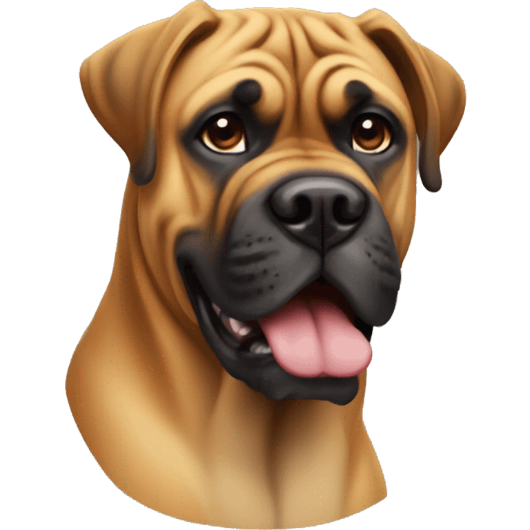 Bullmastiff dog emoji