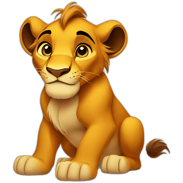 The lion King Simba emoji