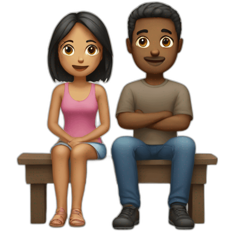 Couple assis  emoji