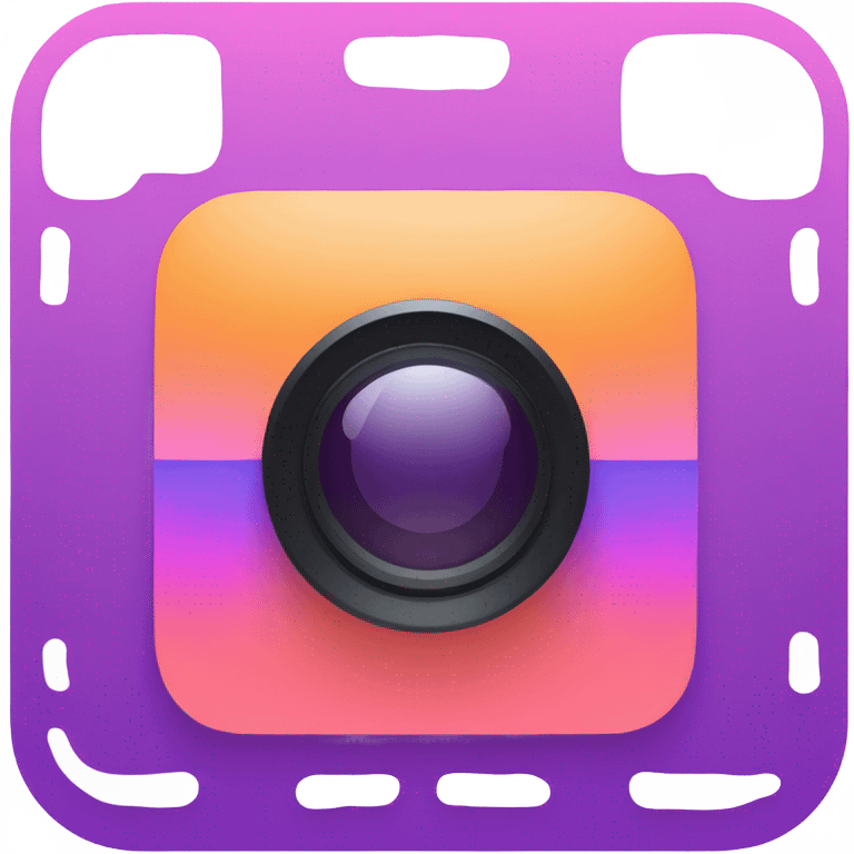 Instagram logo emoji