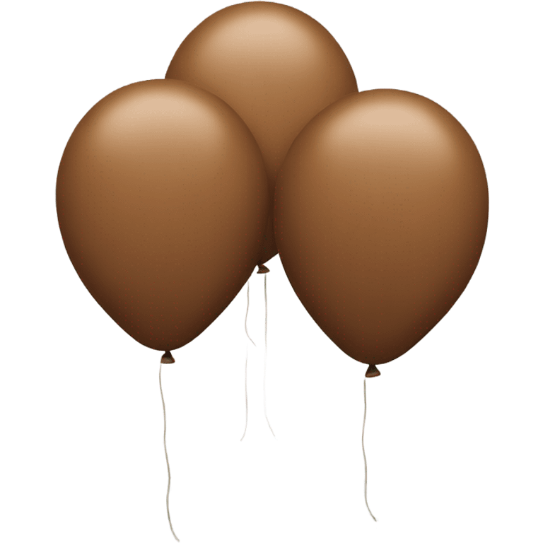 Brown balloons emoji