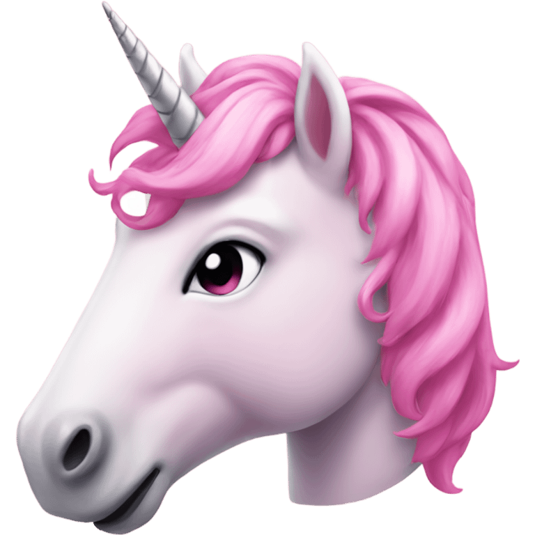 Pink unicorn emoji