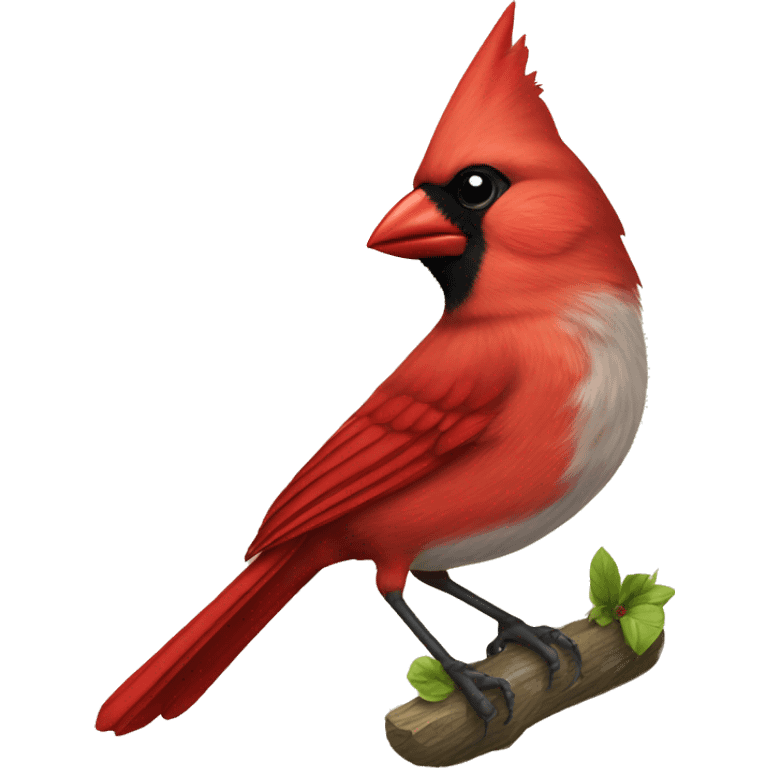 Cardinal bird emoji