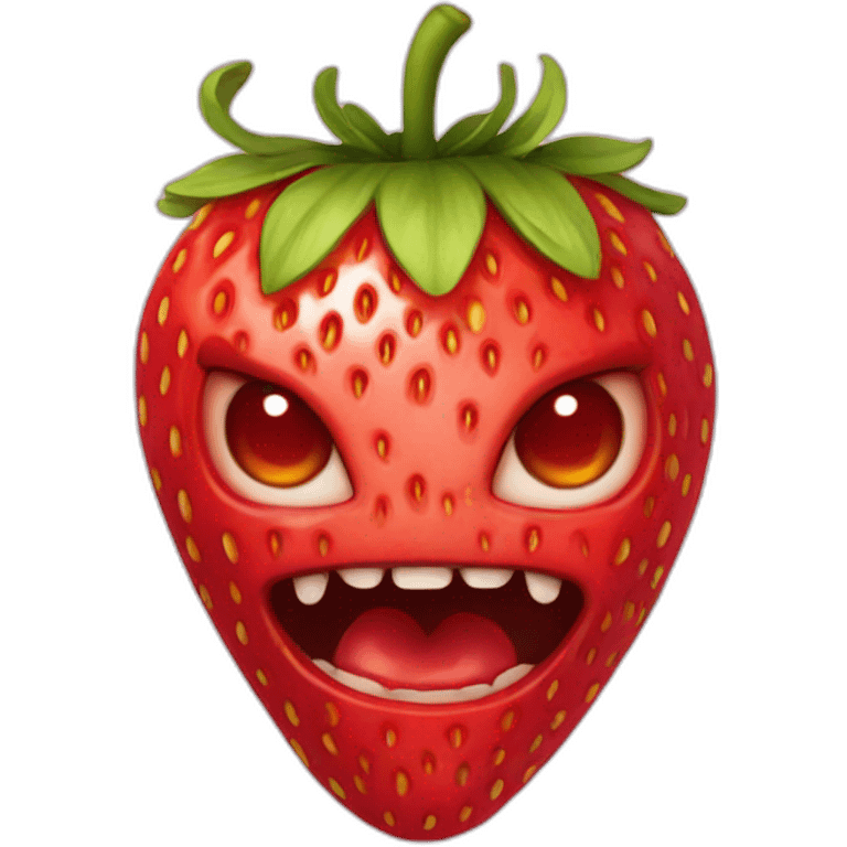 strawberry demon emoji