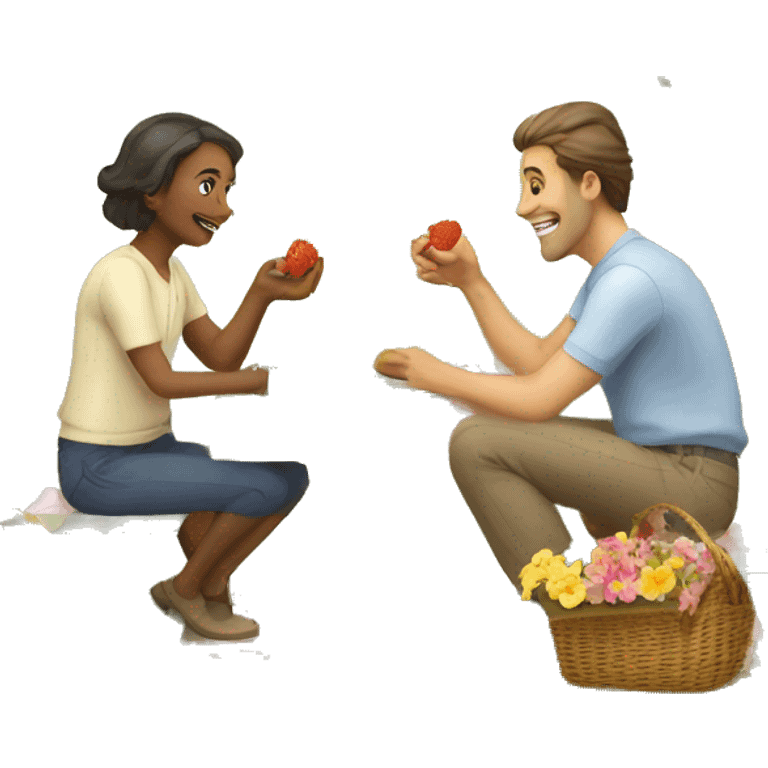 Spring flower picnic basic cycle  emoji