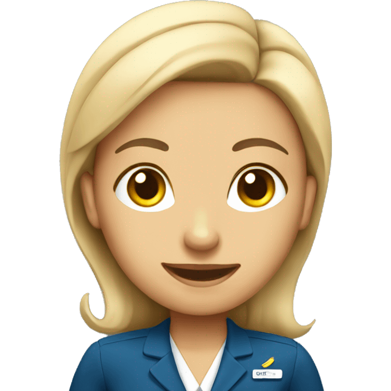 Flight attendant emoji