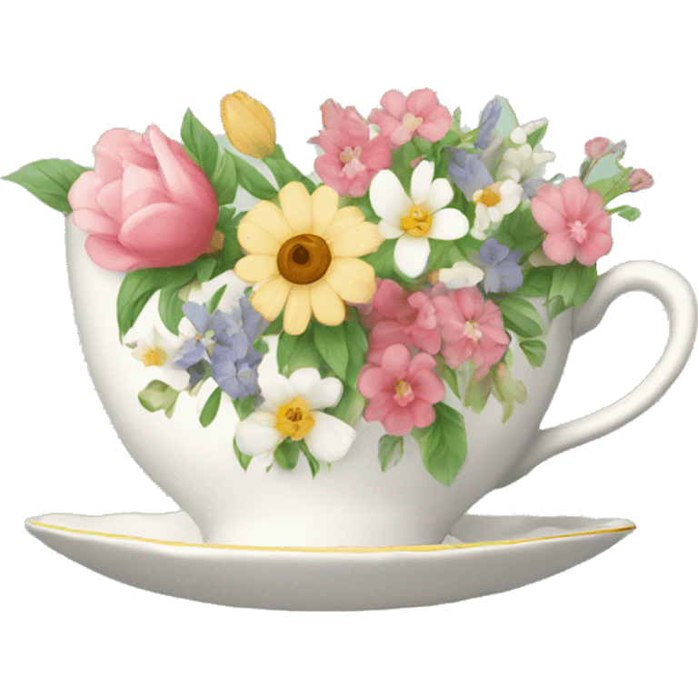 floral tea cup emoji