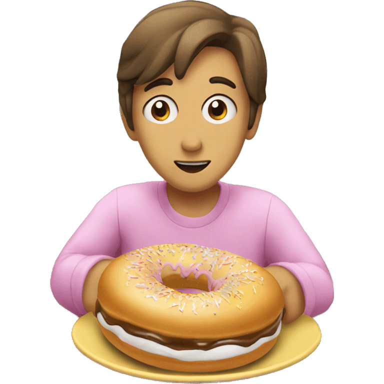 Comiendo donas emoji