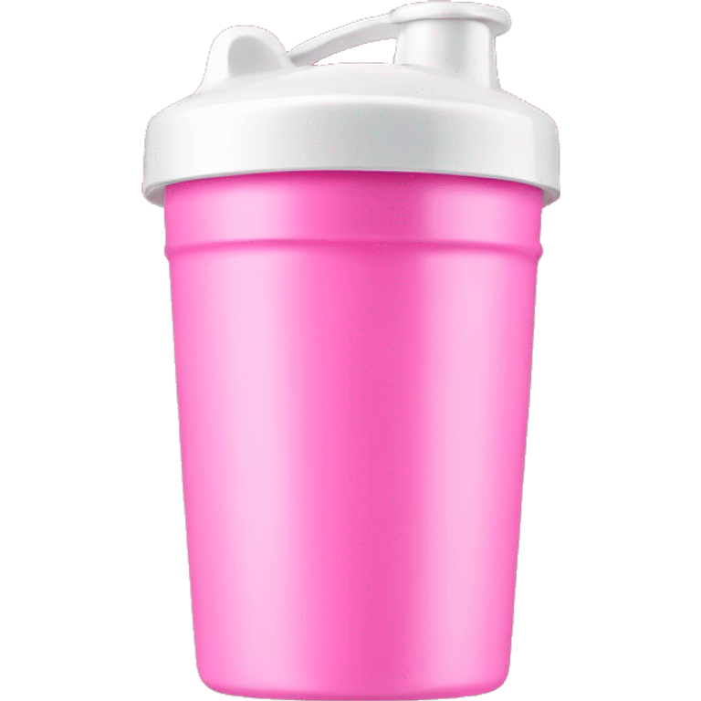 Pink protein shaker cup emoji