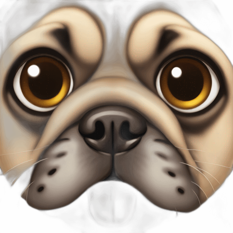 Pug face emoji