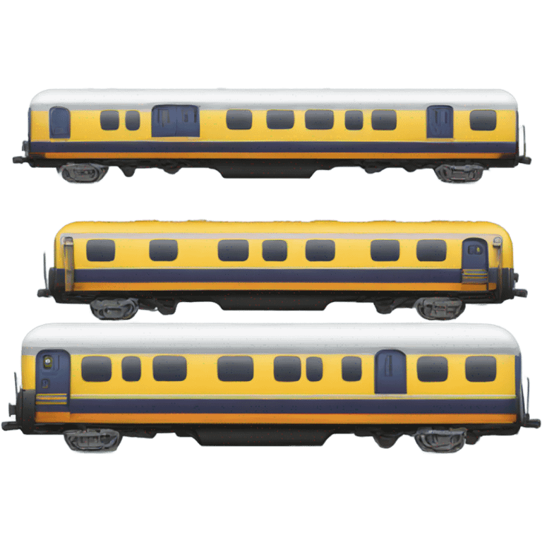 A train with a mullet emoji