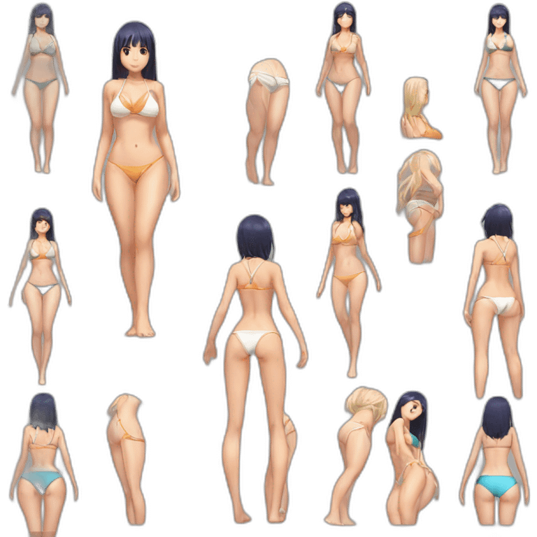 hinata hyuga full body pawg micro bikini back focus emoji