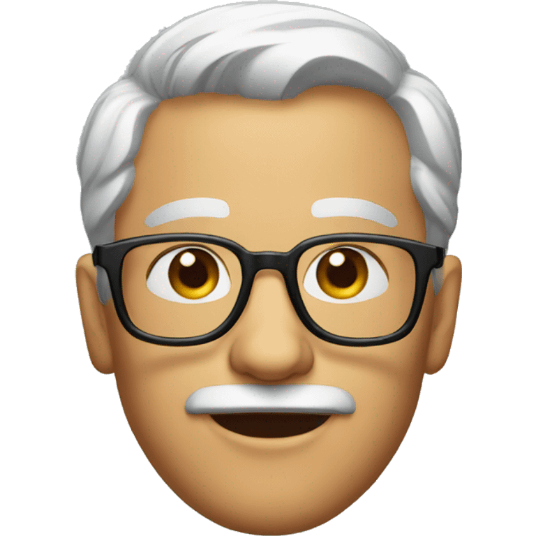 Handsome uncle with glasses emoji