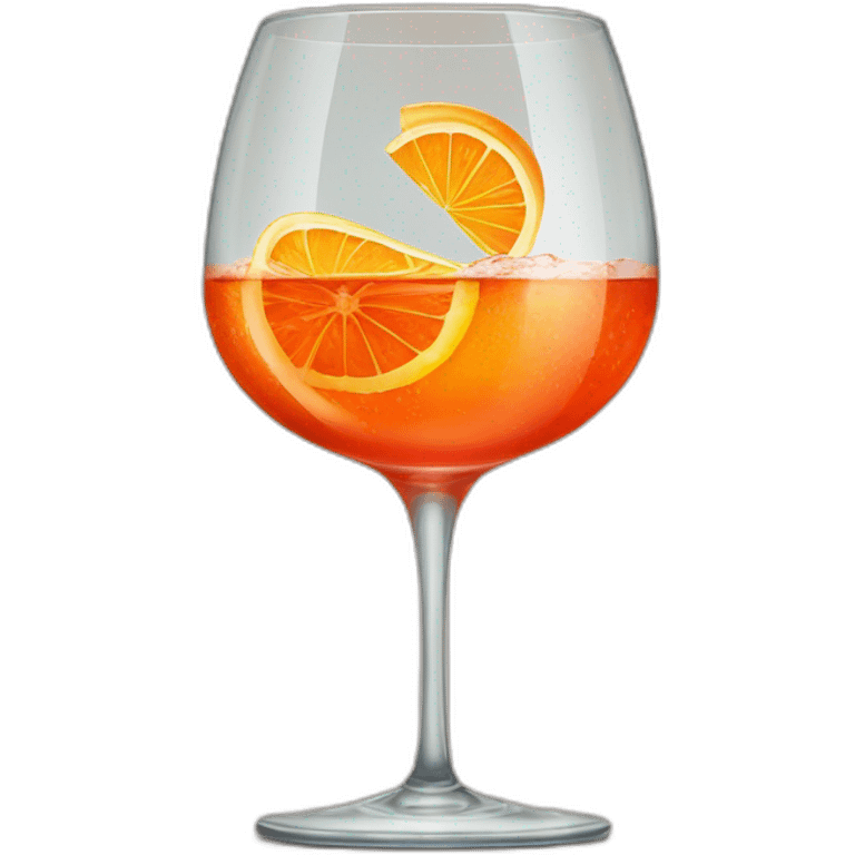 Aperol spritz in goblet glass emoji