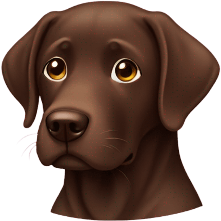 Chocolate lab, doctor emoji