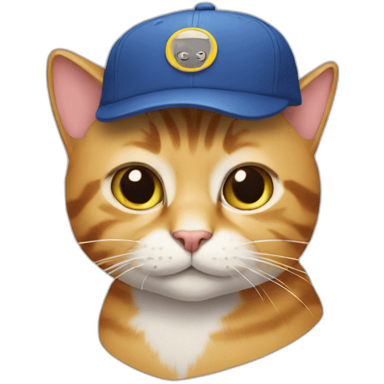 cat with cap emoji