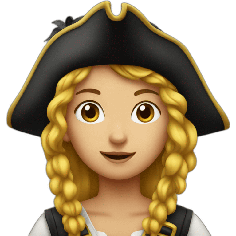 a pirate girl emoji