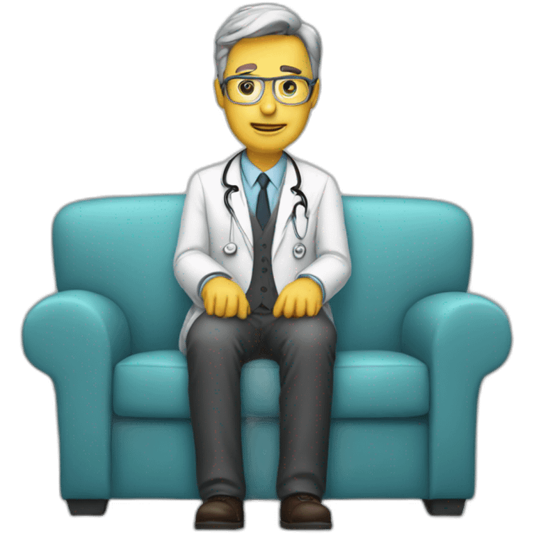 a sofa psychiatrist emoji