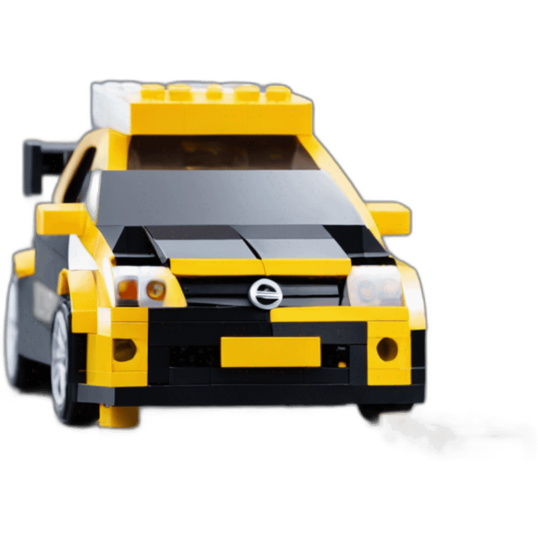 black opel astra h opc lego car emoji