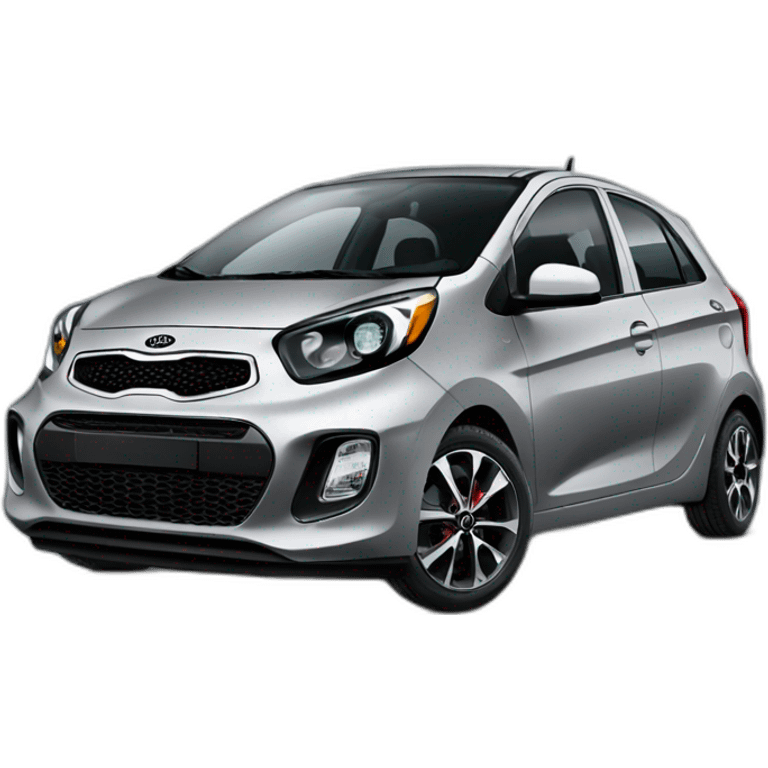 carro negro Kia picanto  emoji