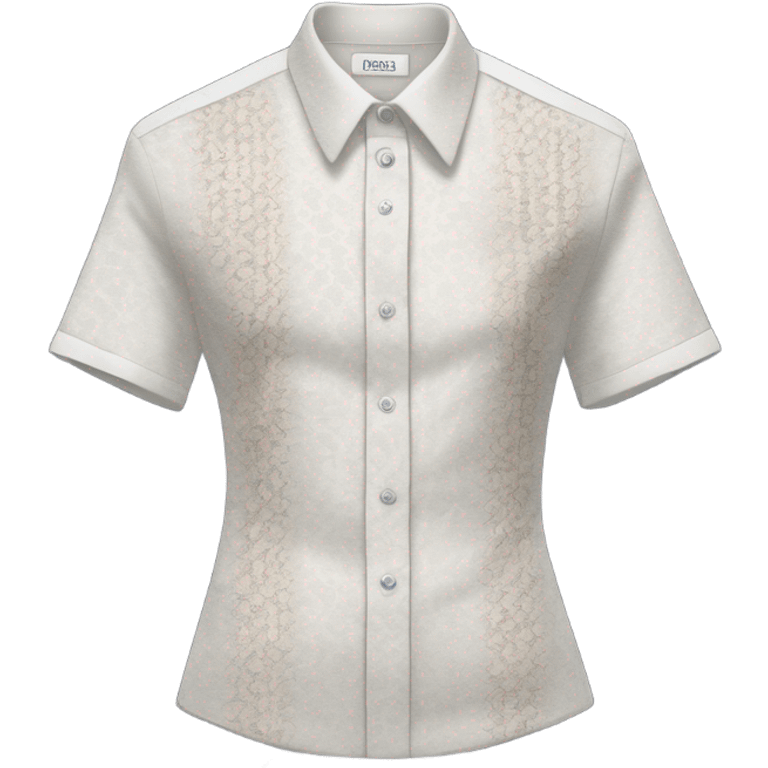 Realistic isolated Christian Dior Oblique Short-Sleeved Shirt  emoji