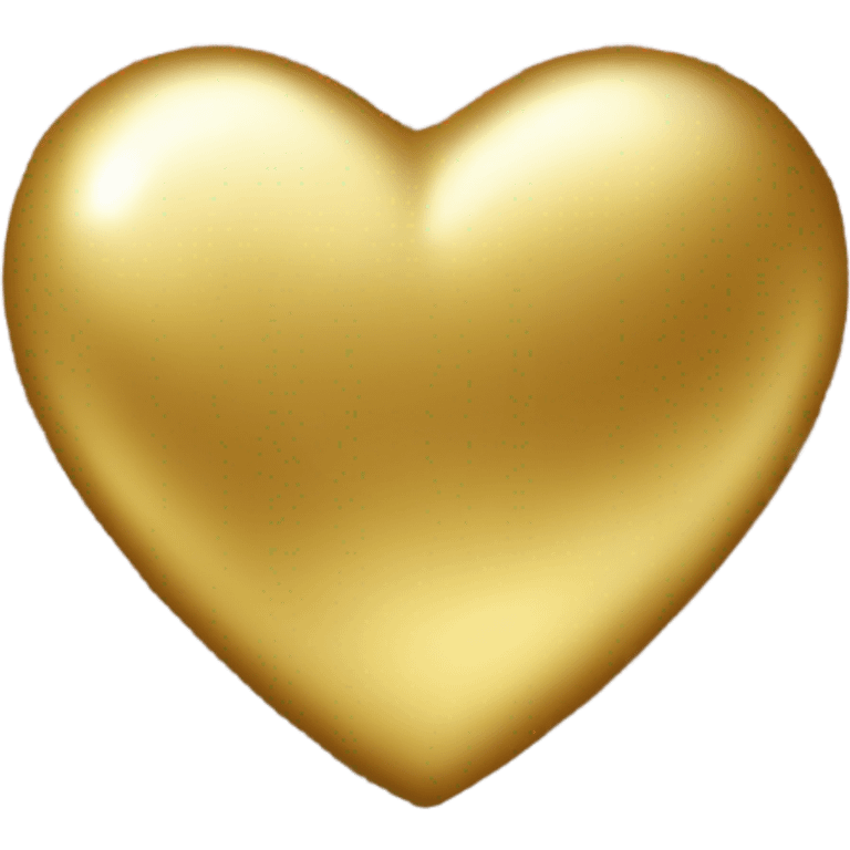 Gold heart emoji