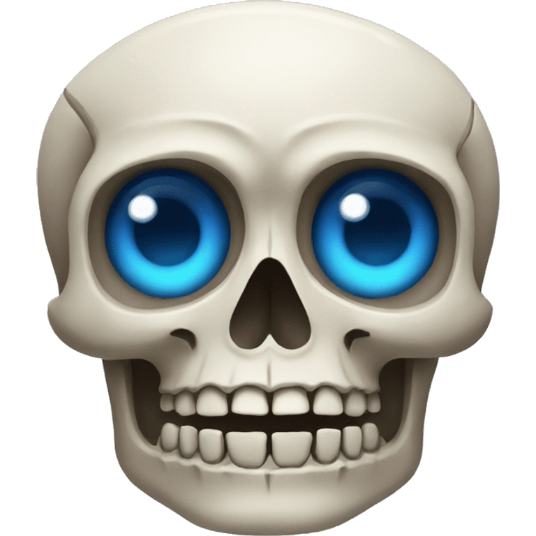 skull Totem with blue eyes emoji