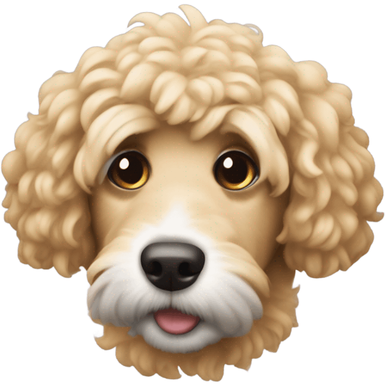 haz a un perro caniche emoji