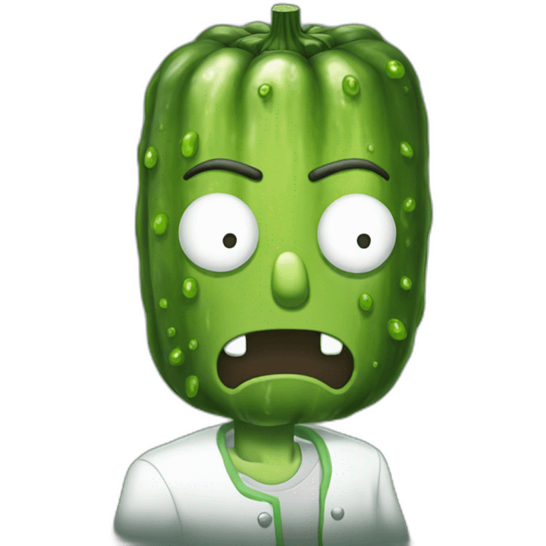 Pickle Rick high emoji