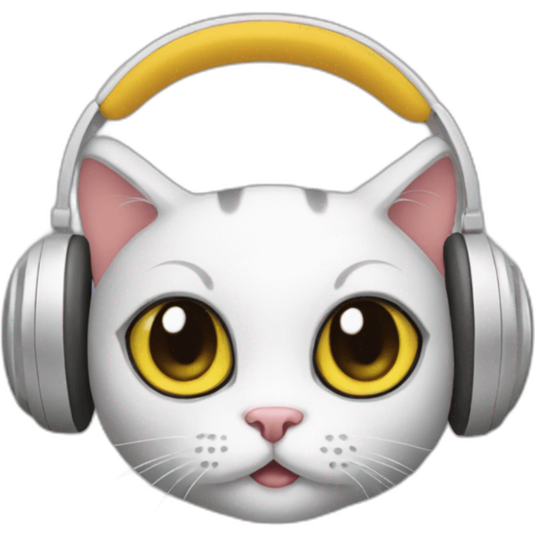 kitty headphones emoji