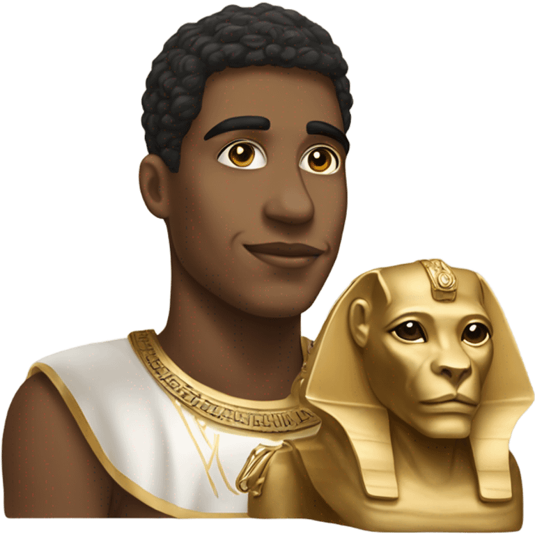 A alpha phi alpha man with a sphinx emoji