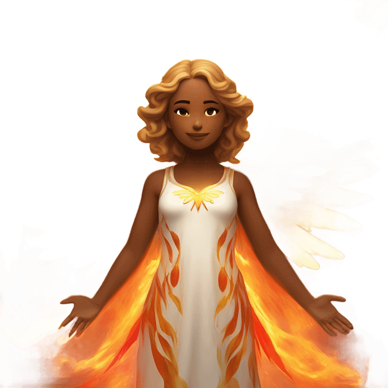 angel, surrounded by fire
 emoji