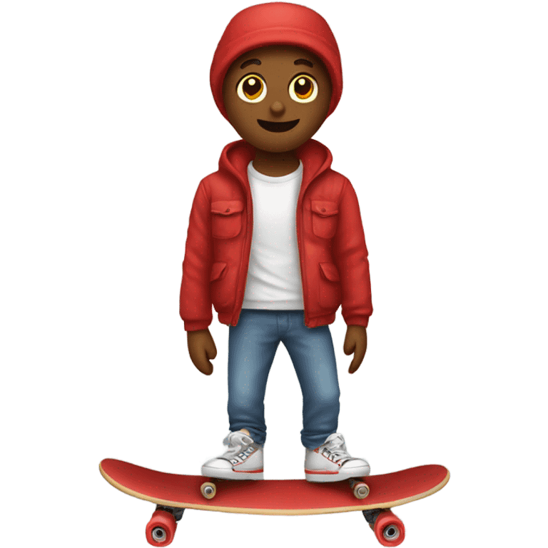 red skateboard  emoji