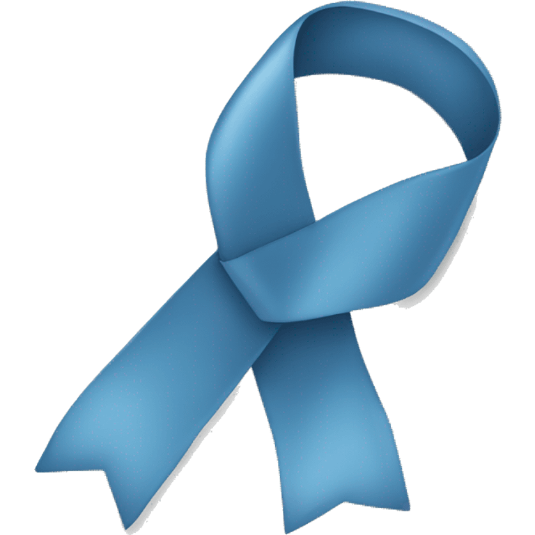 Blue-grey-ribbon- with-dot emoji