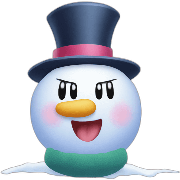 kirby snowman emoji