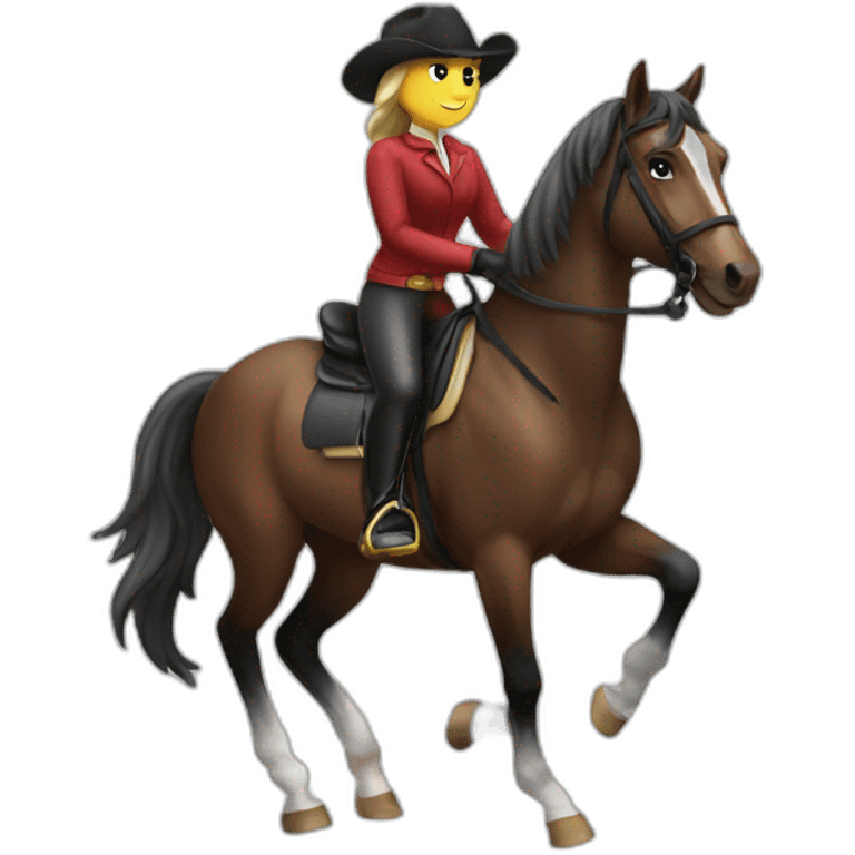 Horse rider emoji