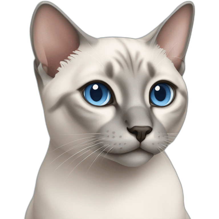 Blue Tabby Point siamese cat emoji