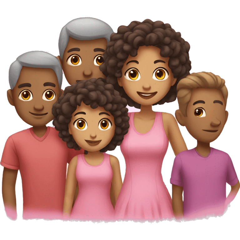 family of 5  emoji