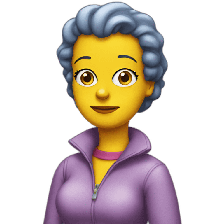 simpsons girl emoji