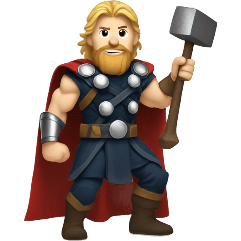 Thor holding a hammer emoji