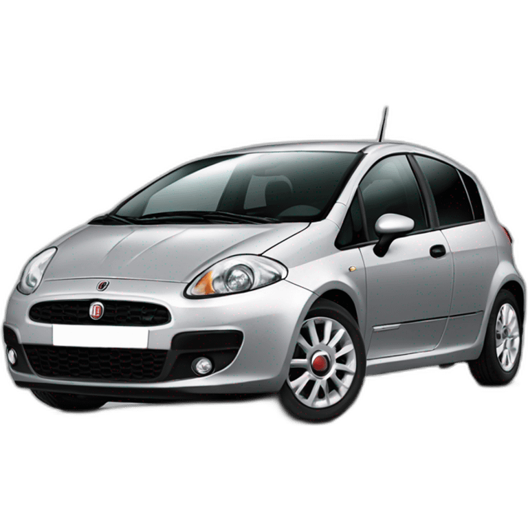 fiat grande punto 5 porte  2008 silver emoji