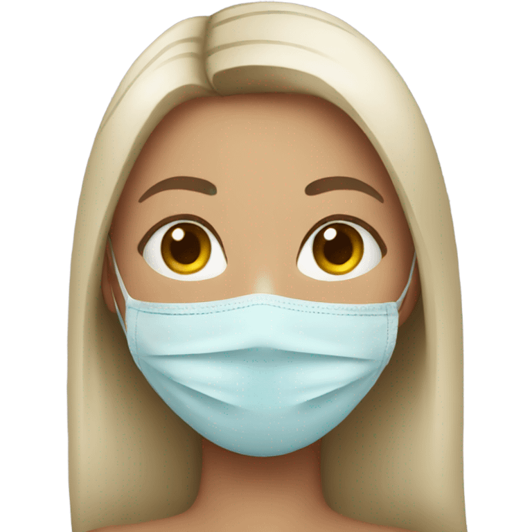 GIRL with mask  emoji